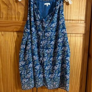 Old Navy Blue Floral Tie-Neck Women's Camisole